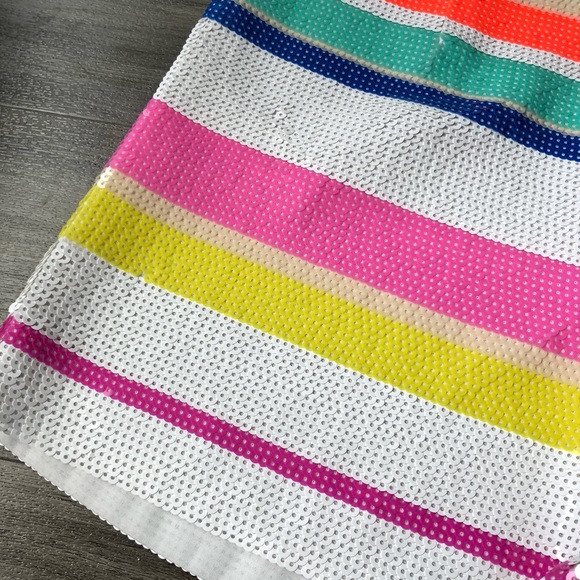 Kate Spade Cape Stripe Sequin Shorts - Picture 2 of 6